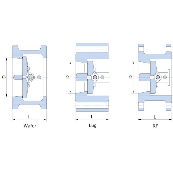 Тип одиночный задерживающий клапан 6