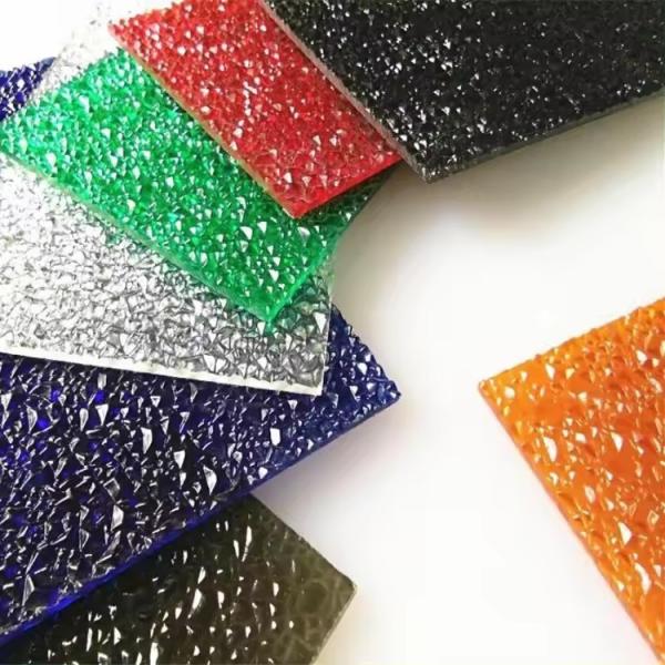 Anti UV Embossed Board Roofing Policarbonato Sheet Transparent Solid Polycarbonate Plate
