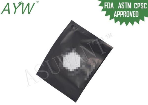 Sliver Logo Children Resistant Bags Large Size For Marijuana Seeds Saving