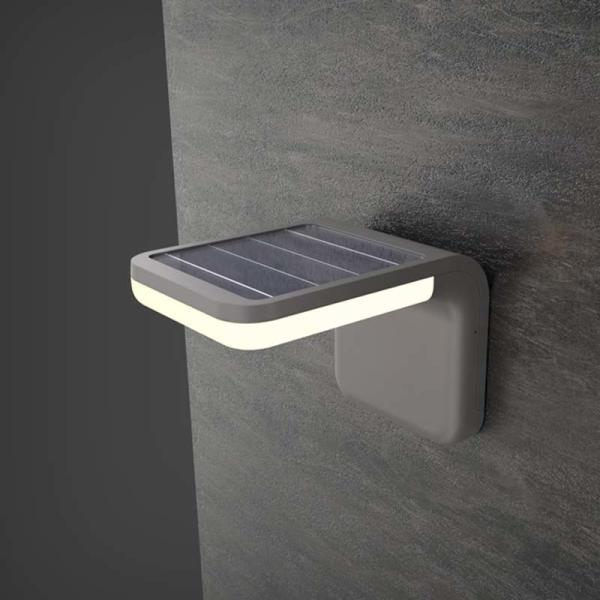 5W Wall Mounted  Solar LED Garden Lights Aluminum Alloy Body  For Garden