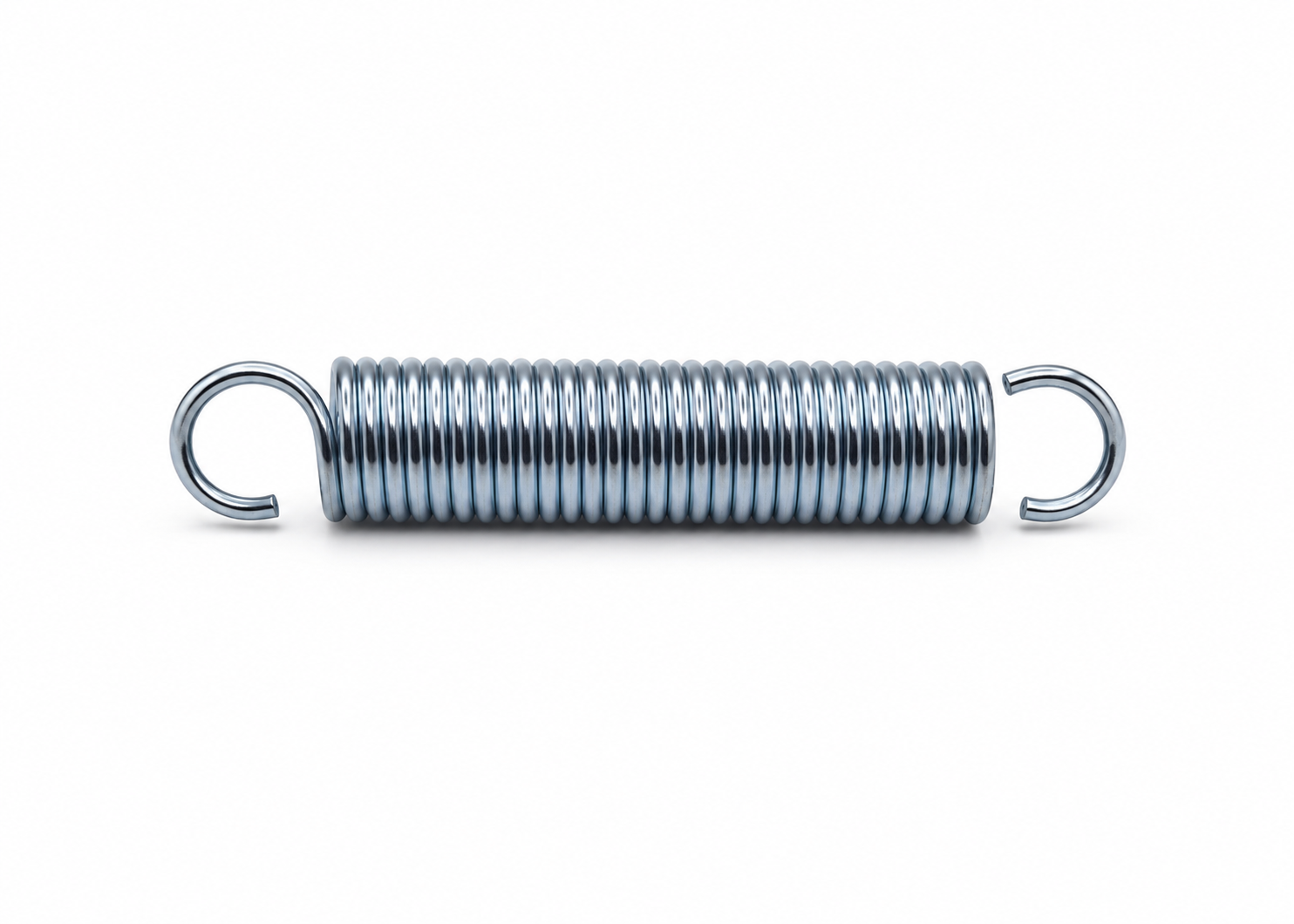 SUS302 SUS316 Stainless Steel Double Hook Tension Spring Helical