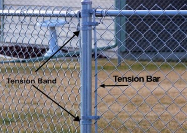 Galvanize 2 1/2 Beveled 60mm Chain Link Fence Band