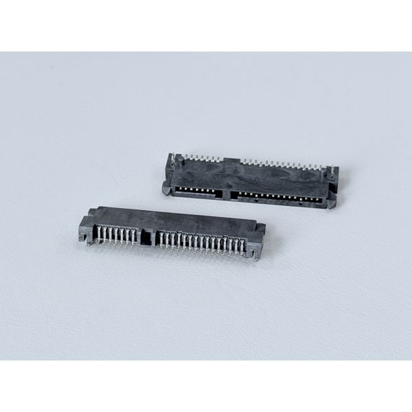 SATA 22P Female Connector | Pin SMT PCB Terminal Connector | G/F Gold-Plated Electrical Signal Connector for Server, Automotive, Wire Cable & Power Transmission