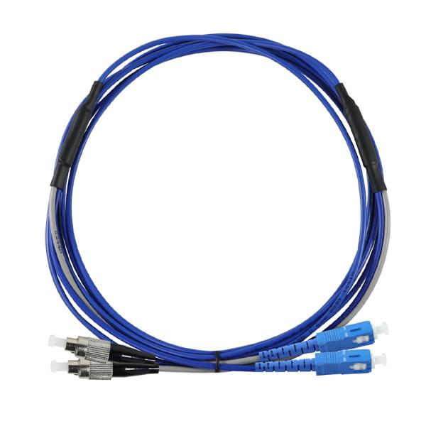 ST to SC Duplex OM3 Multimode Fiber Patch Cable 50/125μm