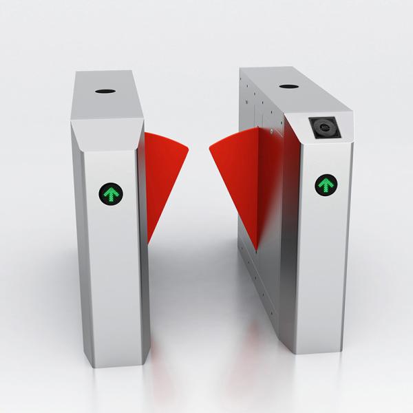 Brush Motor Flap Metal Barrier Gates RS232 Communication Interface