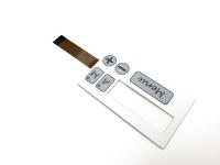 Panel de control de membrana de luz LED pequeña con recubrimiento de policarbonato