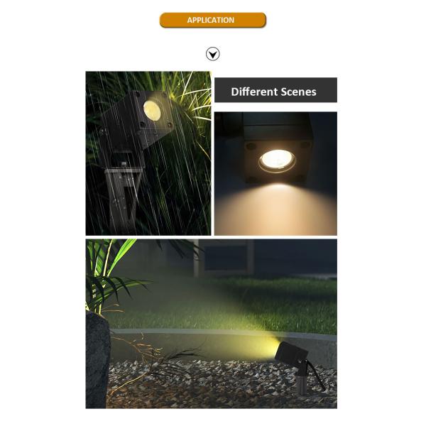 Квадратное дерево светодиодный садовой свет водонепроницаемый IP65 Алюминиевый наружной газоны лампы с сертификацией CE