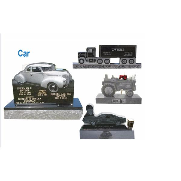 Различные надгробные камни для могил, надгробные камни гранита/мрамора формы Анджела для могил