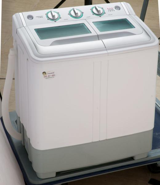 Copper Motor Twin Tub Washing Machine 5.5 Kg Top Load With Plastic Lid Dark Grey