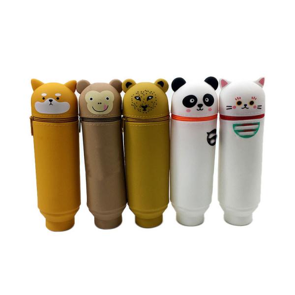 Boîte à crayons Boîte à crayons en silicone Boîte à crayons Porteur de sac à crayon Pour bureau Boîte à crayons pour étudiants