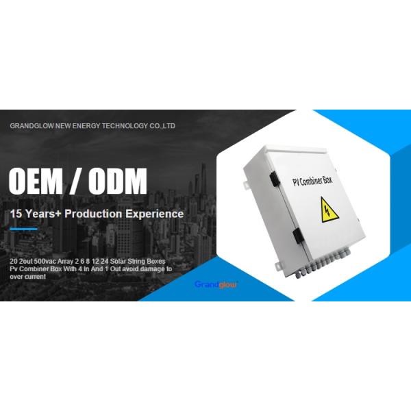 20 2out 500vac Array 2 6 8 12 24 Solar String Boxes Pv Combiner Box With 4 In And 1 Out avoid damage to over current