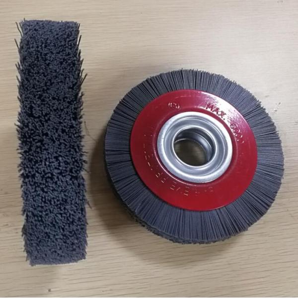 Long Service Life 6 inch Abrasive bristle Industrial Nylon Wheel Brush for deburring