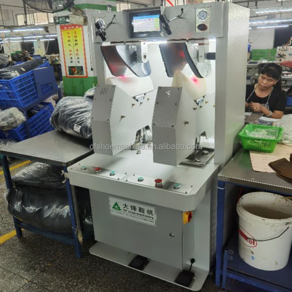 Ladies Leather Shoes Making Machine 3D Boots Upper Vamp Moulding Molding Crimping Machine