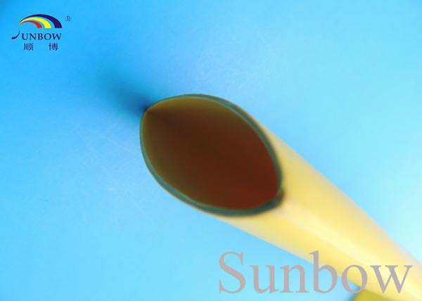 2/1 1KV Polyolefin Heat Shrink Tubing Bus Bar Protecting Sleeve , Brown Yellow