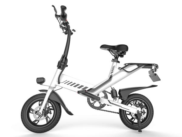 Anti Rust Chain Folding Electric Bicycle 350W Brushless Engine 12 Inch Lithium Battery
