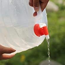 Portable Water Storage Jug, Water Carrier, Foldable Canteen, Outdoors BBQ Camping Hiking