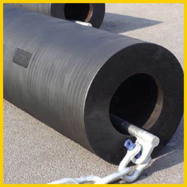 Premium Rubber Material Cylindrical Marine Fender with Excellent Cushioning and Custom Sizes Available