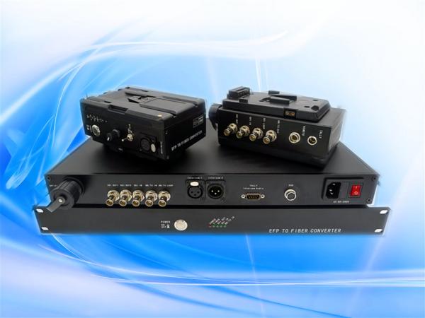 Sony RCU/RCP to fiber system with CONEC water-resistant RJ45 IP-67 connector for protection （JM-EFP-S19）