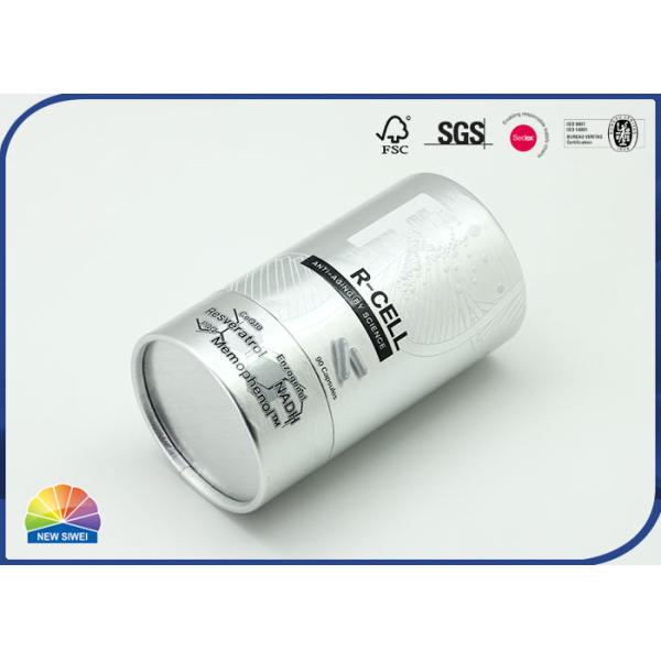 Paper Packaging Tubes Cardboard Embossing Logo Aluminum Foil Inner