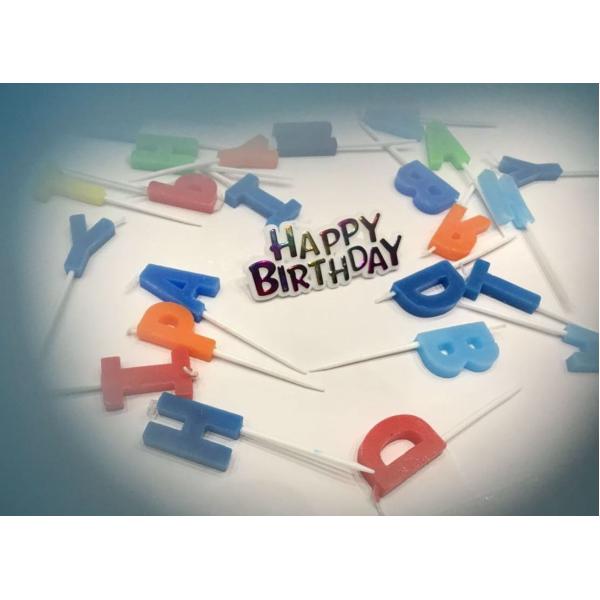 Letter Shape Birthday Party Cake Candles With 5 Random Colors SGS & ISO9001