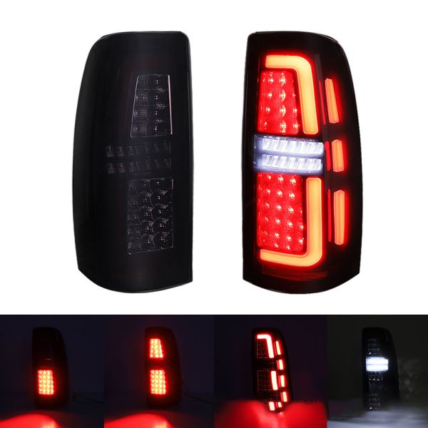 Demillon Advanced Car Led Red Tail Lights 1999-2006 for Chevrolet Silverado Modified Brake Lights Taillights