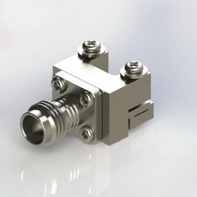 Conector reto coaxial do PWB RF da montagem da borda do milímetro Solderless do conector 1,85 do RF do anteparo