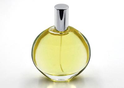 100ml bouteilles en verre cosmétiques rechargeables, bouteilles de parfum vides rondes plates