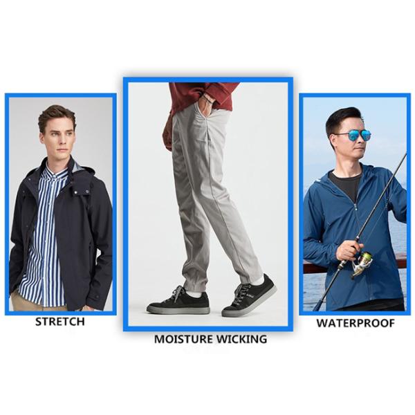 Быстрые сухие брюки 20Dx30D 66GSM повторно использовали ткань полиэстера ЛЮБИМЦА