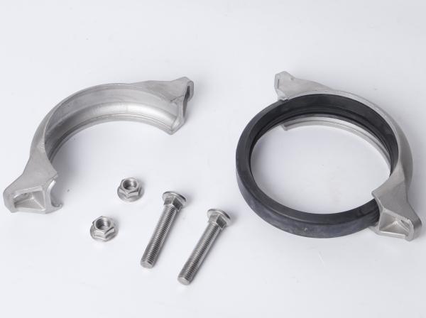 Stainless Steel Grooved Fittings Rigid Flexible Coupling Equal Shape 1.0mm -2.0mm Customized
