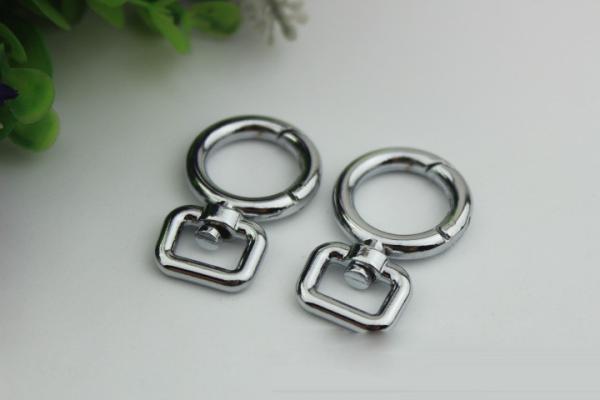 DIY Sewing handmade zinc alloy 16mm bag spring o rings for dog pet collar