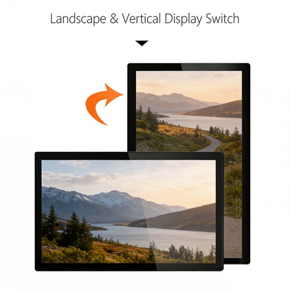 MJK 15.6 Inch Industrial Capacitive Touch Monitor 1080p USB Input Screen Digital Signage and Displays