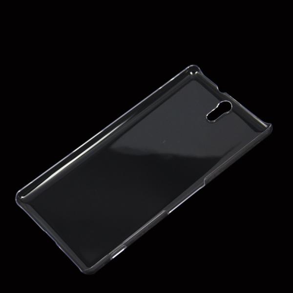 Clear crystal hard soft TPU back case cover for Sony C5