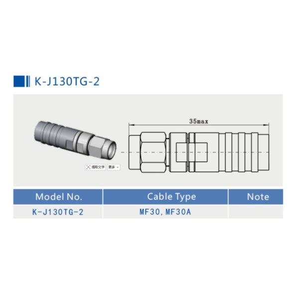K2.92 Male Stainless Steel RF Cable Connector With Spring-loaded Armor