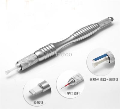 Multifunctional Compasses Tip Microblading Tattoo Pen For Eyebrow Eyeliner And Lips