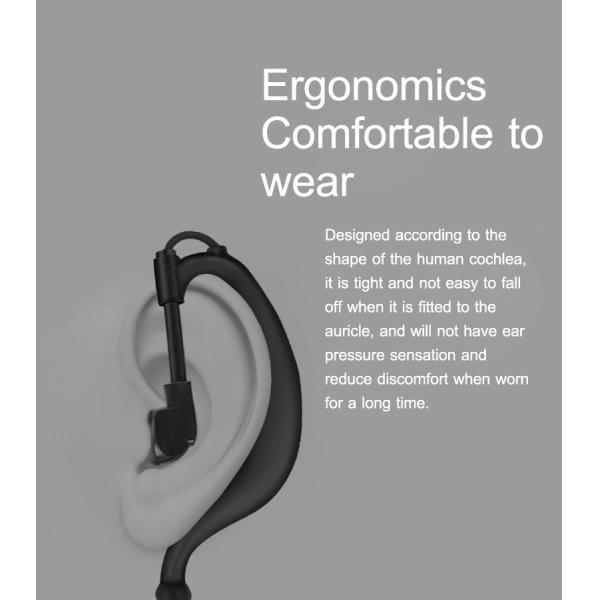 Wired Intercom Earphone Walkie Talkie Headset Radio Earpiece Headset 110±3dB Sensitivity
