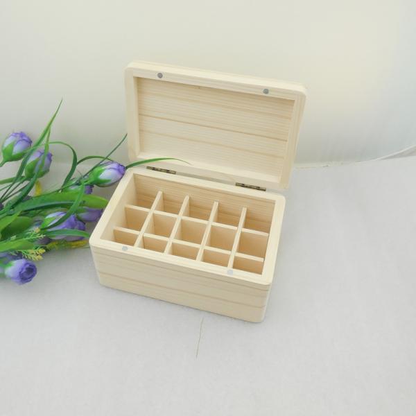 Wooden Essential Oil Storage Box Home Fragrance Carrier Case, Aromatherapy Organizer Makeup Nail Polish Perfume Container