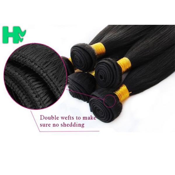 Silky Straight Human Hair Extensions , 100 Unprocessed Virgin Brazilian Hair