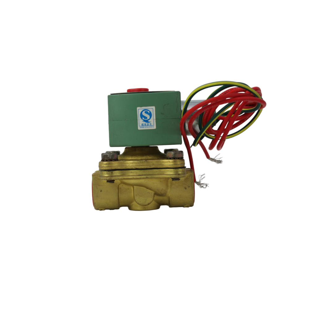 ASCO 8210G094 2/2 Way Normally Closed Pilot Operated Solenoid Valve 1/2 Inch NPT Brass Body NBR Seal High Flow Control Valve For Air Water Inert Gas Industrial Automation Equipment
