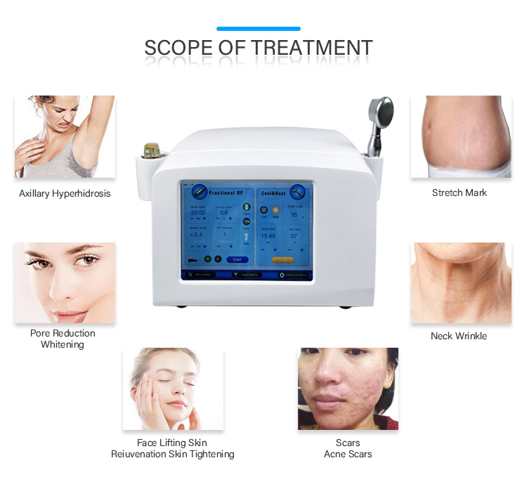 Радиочастоты ABS молотка Microneedling машина холодной горячей лицевая для удаления морщинки