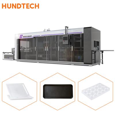 Máquina material de Thermoforming da pressão do amido da biodegradação totalmente automático