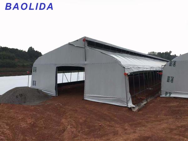 estufa do escurecimento da privação da luz da estufa do filme de polietileno do micro do período 150 do comprimento de 30m única