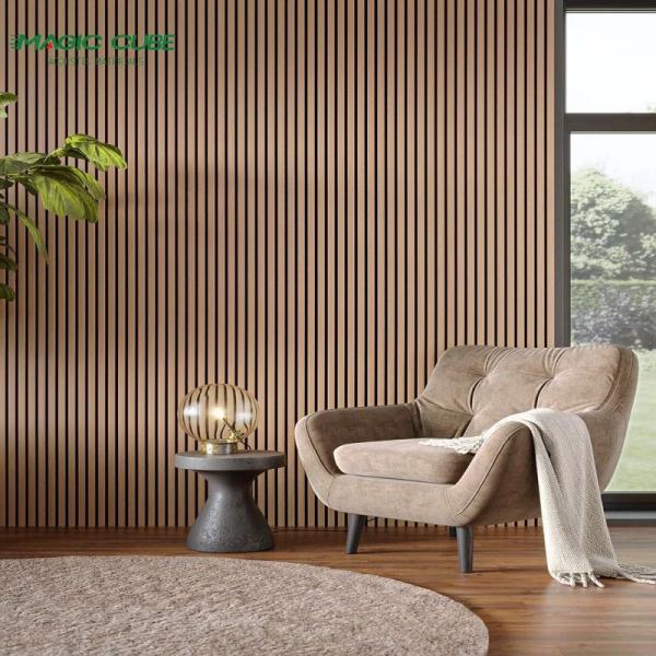 Cinema Sound Proof Acoustic Wooden Wall Panels Covering MDF Wood Veneer