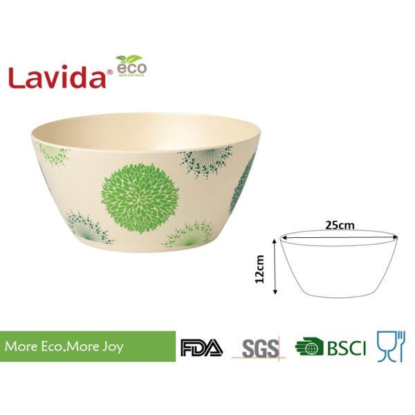 Food Safe Material Disposable Bamboo Salad Bowl Plant Fiber Serving Eco Friendly