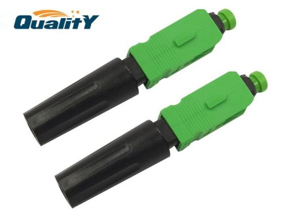 Direct Plug Type SC APC Fiber  Connector  Single Mode For Wide Area Networks / Sc Apc Fast Connector