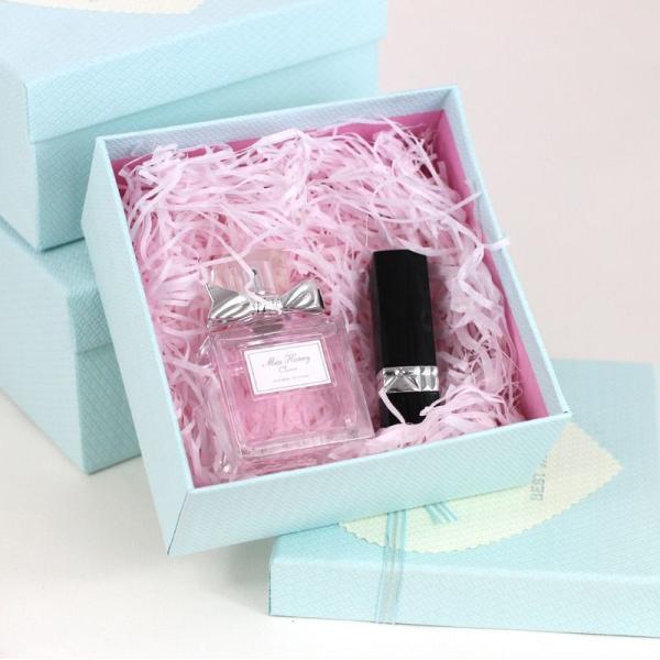 Rigid Lid And Base Carton Packaging Boxes For Cosmetic Perfume Lipstick Makeup Ring