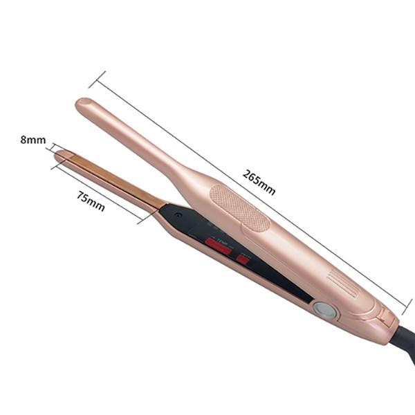 Certificado 45W Ion Hair Straightener negativo de ROHS, Straightener liso pequeno do cabelo do tamanho do curso do ferro