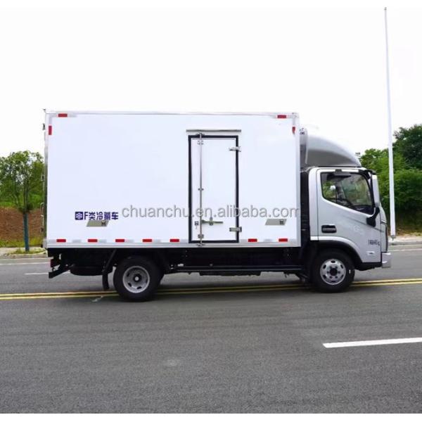 Camión frigorífico con motor diésel de 172 CV Foton 4X2, furgoneta de carga ligera con caja