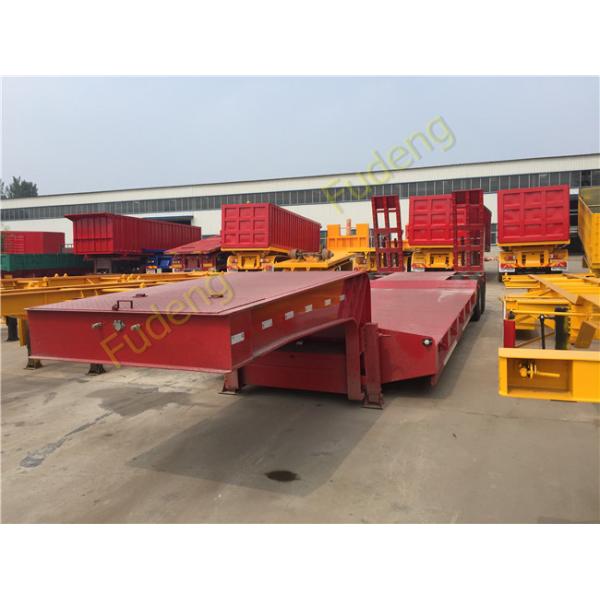 Heavy Duty Low Bed Semi Trailer For Excavator Transportation Max Payload 60 Tons