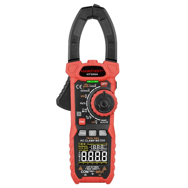 1000V Digital Multimeter Clamp Type 1000 Amp with Flashlight