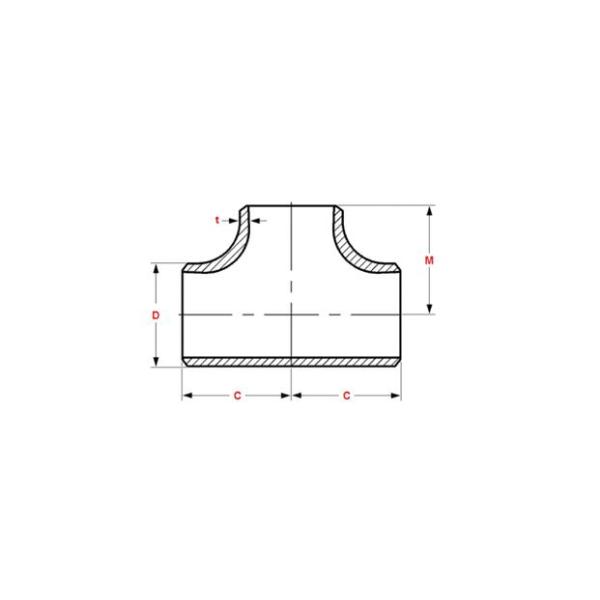 Stainless Steel SCH20 ASME B16.9  Pipe Fitting Tee
